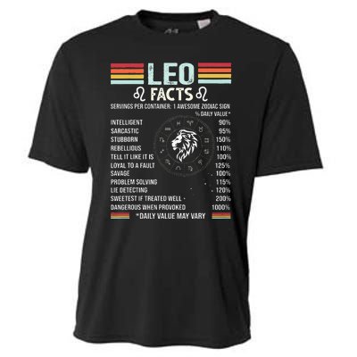 Retro Leo Zodiac Sign Astrology July August Birthday Leo Cooling Performance Crew T-Shirt