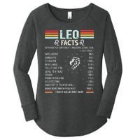 Retro Leo Zodiac Sign Astrology July August Birthday Leo Women's Perfect Tri Tunic Long Sleeve Shirt