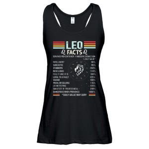 Retro Leo Zodiac Sign Astrology July August Birthday Leo Ladies Essential Flowy Tank