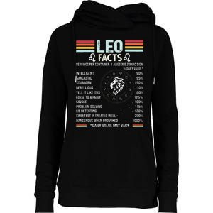 Retro Leo Zodiac Sign Astrology July August Birthday Leo Womens Funnel Neck Pullover Hood