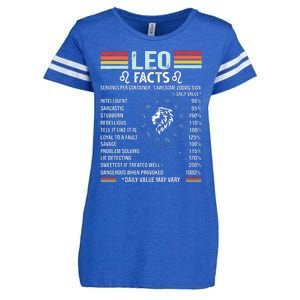 Retro Leo Zodiac Sign Astrology July August Birthday Leo Enza Ladies Jersey Football T-Shirt