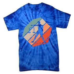 Retro Libra Zodiac Sign Zodiac Sign Libra Meaningful Gift Tie-Dye T-Shirt