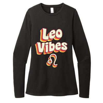 Retro Leo Zodiac Sign astrology July August Birthday Leo Womens CVC Long Sleeve Shirt