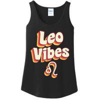 Retro Leo Zodiac Sign astrology July August Birthday Leo Ladies Essential Tank