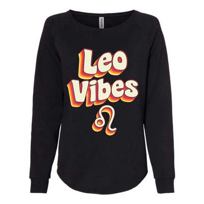 Retro Leo Zodiac Sign astrology July August Birthday Leo Womens California Wash Sweatshirt