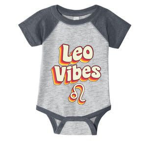 Retro Leo Zodiac Sign astrology July August Birthday Leo Infant Baby Jersey Bodysuit