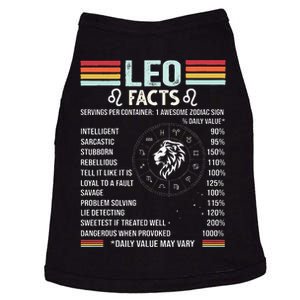 Retro Leo Zodiac Sign Astrology July August Birthday Leo Doggie Tank