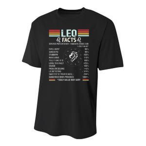 Retro Leo Zodiac Sign Astrology July August Birthday Leo Youth Performance Sprint T-Shirt