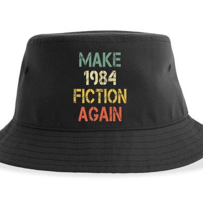 Retro Make 1984 Fiction Again Sustainable Bucket Hat