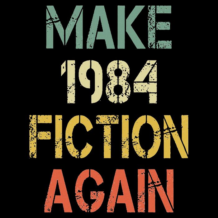 Retro Make 1984 Fiction Again Sustainable Bucket Hat