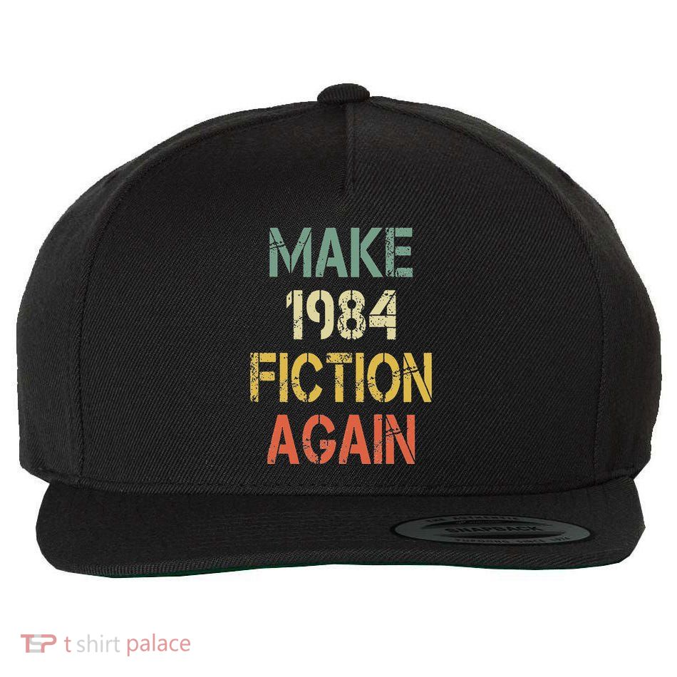 Retro Make 1984 Fiction Again Wool Snapback Cap