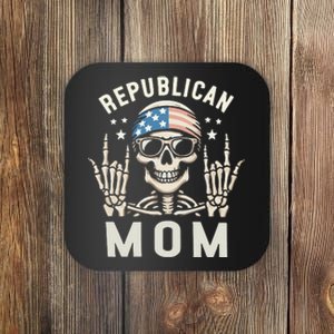 Republican Mom 2024 Election Skeleton Coaster