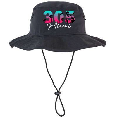 Retro Miami 305 Flamingo Colors Legacy Cool Fit Booney Bucket Hat