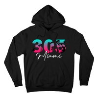 Retro Miami 305 Flamingo Colors Hoodie