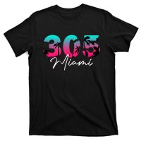 Retro Miami 305 Flamingo Colors T-Shirt