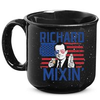 Richard Mixin' 4th Of July Funny Drinking President Nixon 15oz Campfire Ceramic Mug