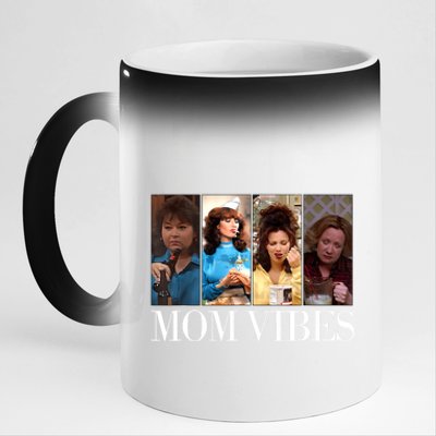 Retro Mom 90’S Vibes Vintage MotherS Day Iconics Mom 11oz Black Color Changing Mug