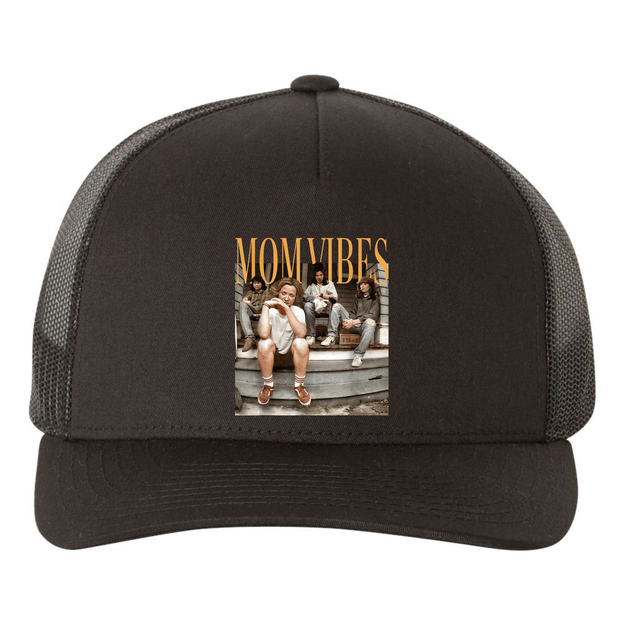 Retro Mom 90’S Vibes Vintage MotherS Day Mom Yupoong Adult 5-Panel Trucker Hat
