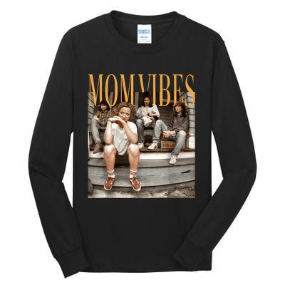 Retro Mom 90’S Vibes Vintage MotherS Day Mom Tall Long Sleeve T-Shirt