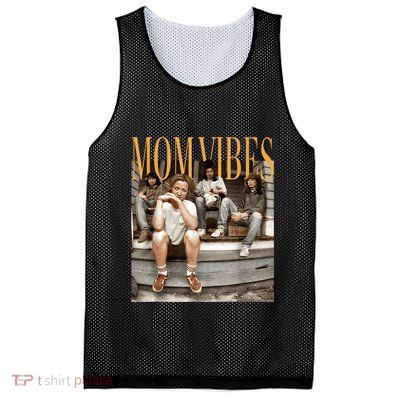Retro Mom 90’S Vibes Vintage MotherS Day Mom Mesh Reversible Basketball Jersey Tank
