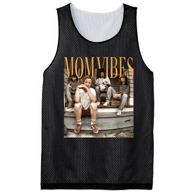 Retro Mom 90’S Vibes Vintage MotherS Day Mom Mesh Reversible Basketball Jersey Tank