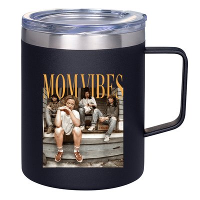 Retro Mom 90’S Vibes Vintage MotherS Day Mom 12oz Stainless Steel Coffee Mug