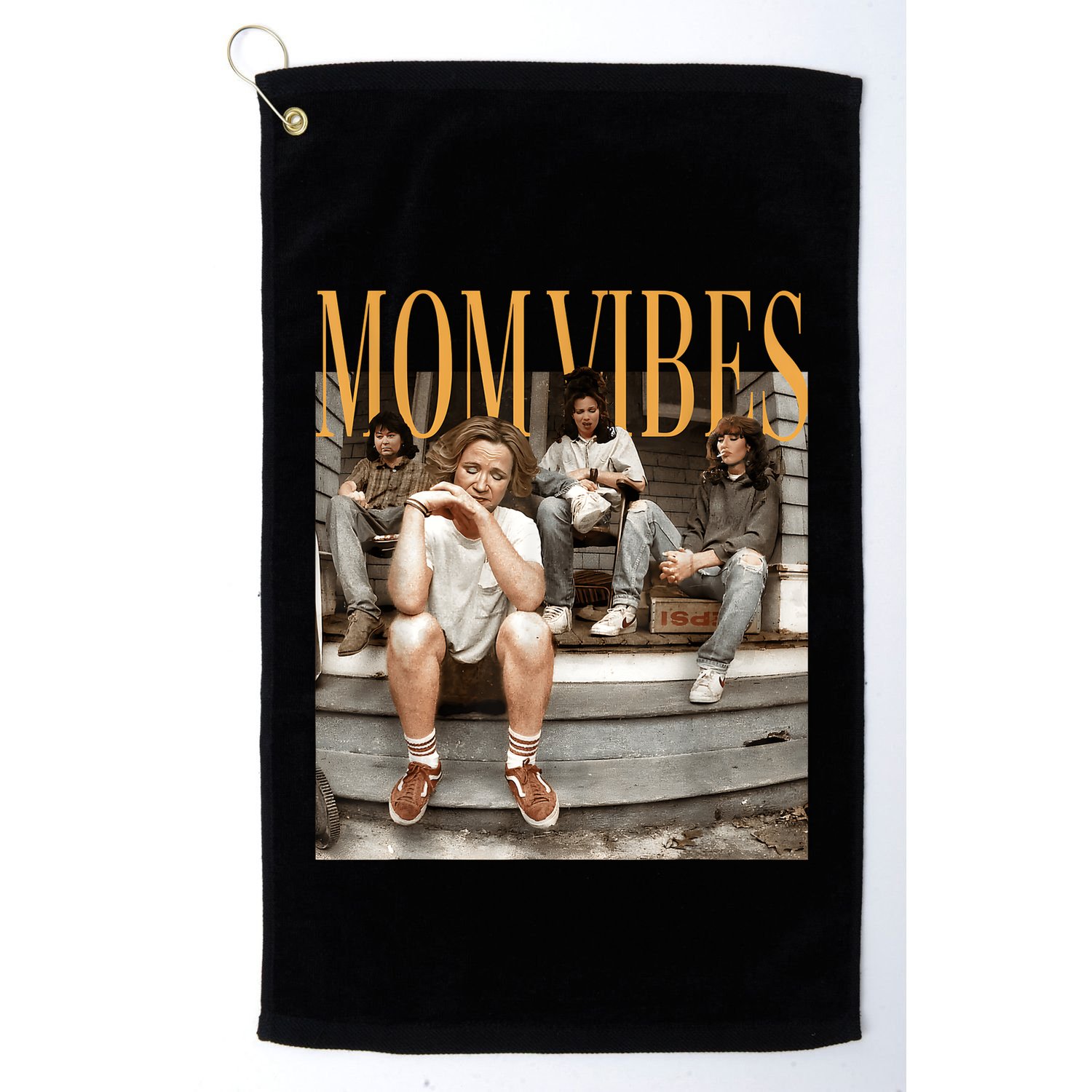 Retro Mom 90’S Vibes Vintage MotherS Day Mom Golf Towel