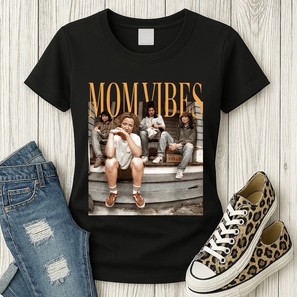 Retro Mom 90’S Vibes Vintage MotherS Day Mom Womens T-Shirt