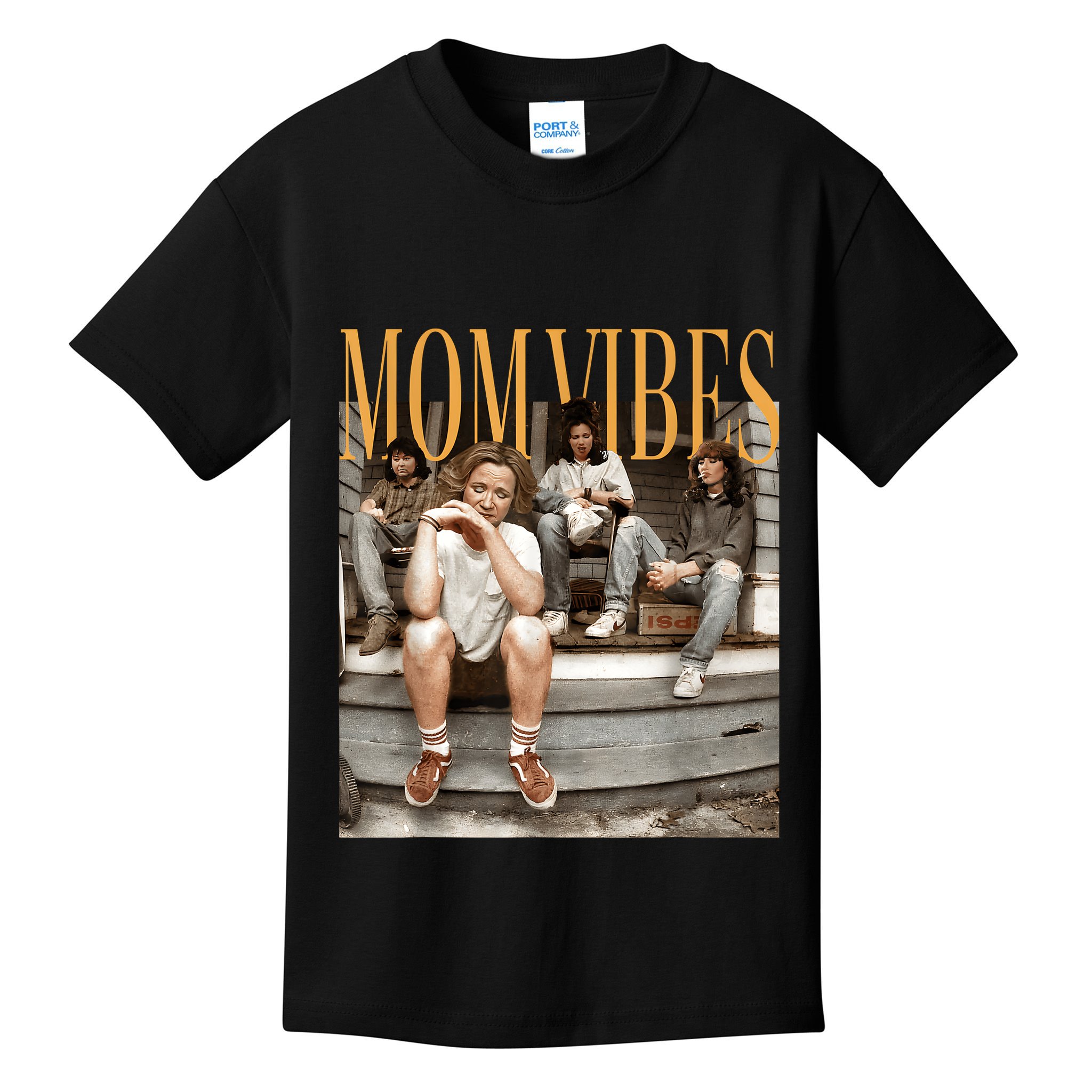 Retro Mom 90’S Vibes Vintage MotherS Day Mom Kids T-Shirt