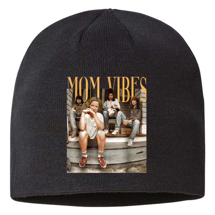 Retro Mom 90’S Vibes Vintage MotherS Day Mom Thug Life Sustainable Beanie