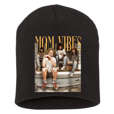 Retro Mom 90’S Vibes Vintage MotherS Day Mom Thug Life Short Acrylic Beanie