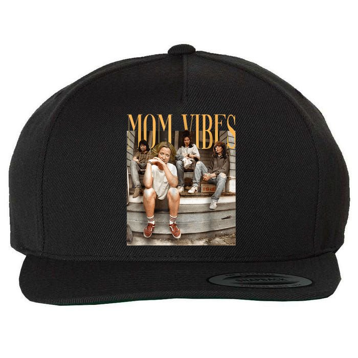 Retro Mom 90’S Vibes Vintage MotherS Day Mom Thug Life Wool Snapback Cap