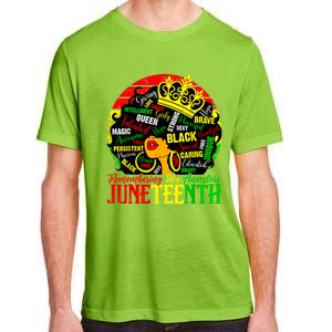 Remembering My Ancestors Juneteenth Celebrate Black Women Adult ChromaSoft Performance T-Shirt