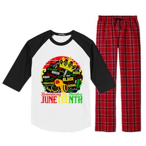 Remembering My Ancestors Juneteenth Celebrate Black Women Raglan Sleeve Pajama Set