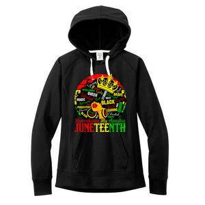 Remembering My Ancestors Juneteenth Celebrate Black Women Women's Fleece Hoodie