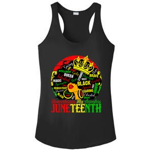 Remembering My Ancestors Juneteenth Celebrate Black Women Ladies PosiCharge Competitor Racerback Tank