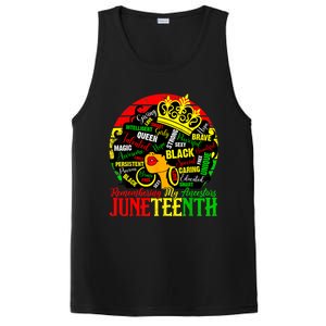 Remembering My Ancestors Juneteenth Celebrate Black Women PosiCharge Competitor Tank