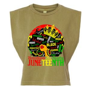 Remembering My Ancestors Juneteenth Celebrate Black Women Garment-Dyed Women's Muscle Tee