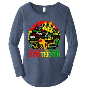 Remembering My Ancestors Juneteenth Celebrate Black Women Women's Perfect Tri Tunic Long Sleeve Shirt