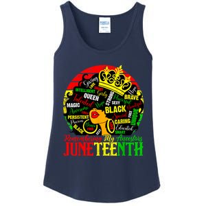 Remembering My Ancestors Juneteenth Celebrate Black Women Ladies Essential Tank