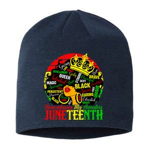 Remembering My Ancestors Juneteenth Celebrate Black Women Sustainable Beanie