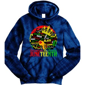 Remembering My Ancestors Juneteenth Celebrate Black Women Tie Dye Hoodie