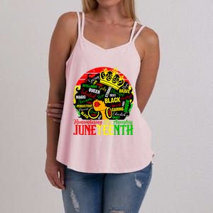 Remembering My Ancestors Juneteenth Celebrate Black Women Women's Strappy Tank