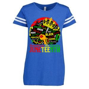 Remembering My Ancestors Juneteenth Celebrate Black Women Enza Ladies Jersey Football T-Shirt