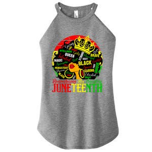 Remembering My Ancestors Juneteenth Celebrate Black Women Women's Perfect Tri Rocker Tank