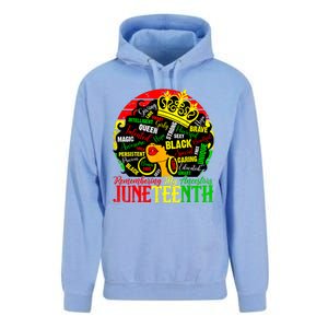 Remembering My Ancestors Juneteenth Celebrate Black Women Unisex Surf Hoodie