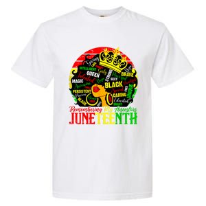 Remembering My Ancestors Juneteenth Celebrate Black Women Garment-Dyed Heavyweight T-Shirt