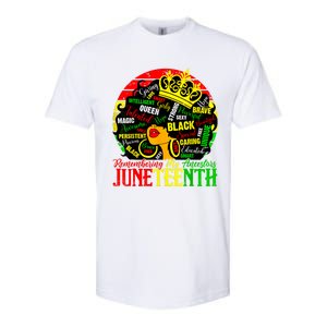 Remembering My Ancestors Juneteenth Celebrate Black Women Softstyle CVC T-Shirt