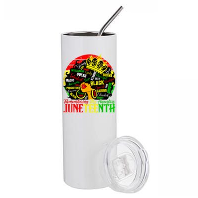 Remembering My Ancestors Juneteenth Celebrate Black Women Stainless Steel Tumbler