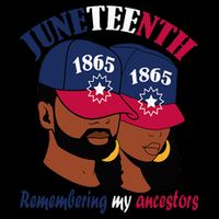 Remembering My Ancestors Juneteenth flag blue red white 16oz Travel Tumbler